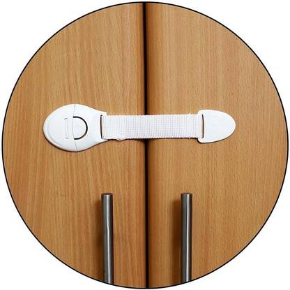 Safe-o-kid Extra Flexible Fabric, One Side Open Long Multi-Purpose Child Safety Lock (Pack of 1)