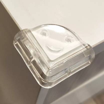 Royalkart Smiley Shaped Corner Guards Toddler Safety Corner Protector Transparent Shelf Edge Bumper for Sharp Table Edge, Bed, Chair & Furniture (Pack of 8)