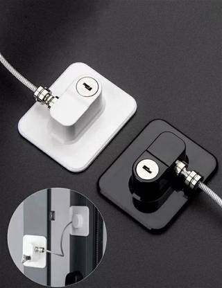 Sahaj Enterprise CHILD SAFETY LOCK WITH KEYS|Safety Door Locks with 1 Keys for Cupboard|