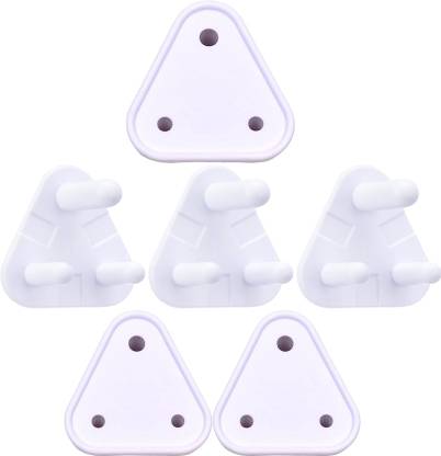 naughty kidz Pack of 6 Baby Safety Electric Socket Plug Cover Guard For 3Pin//5A & 5Pin//15A