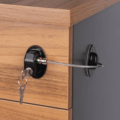 ZODZE Child Safety Lock with Keys for Fridge, Cabinet, Door Lock For Kids and Toddler