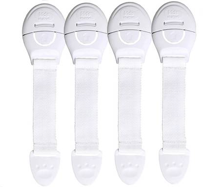 KIDS STATION Made in India Nylon Strap Baby Safety Locks for Kids for Drawer, Furniture
