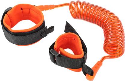 SYGA 2 Meter Anti Lost Safety Velcro Wrist Bracelet for Baby Child, With Extra Long Harness Strap Walking Hand Belt (Orange)