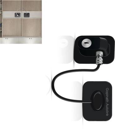 GOPINATH AUTOLINK Child Safety Device Refrigerator Door Lock with Key and Adhesives-pack of 1