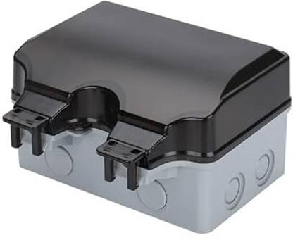 Connectwide Empty Outdoor Waterproof Double Plug Socket Box,