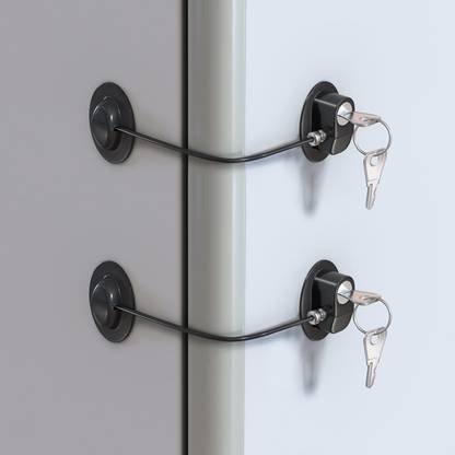 GVJ TRADERS Strong Adhesive Lock Window Door Restrictor