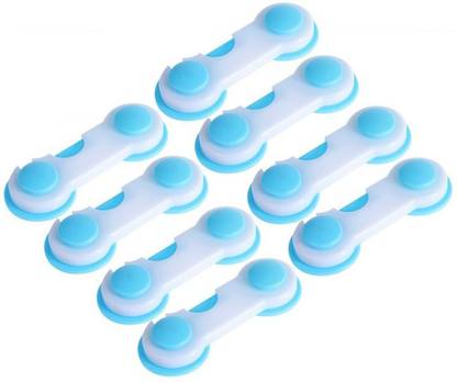 ClickFit Kids Safety Cabinet Door Locks, 8Pcs Cabinet Lock With Self Adhesive