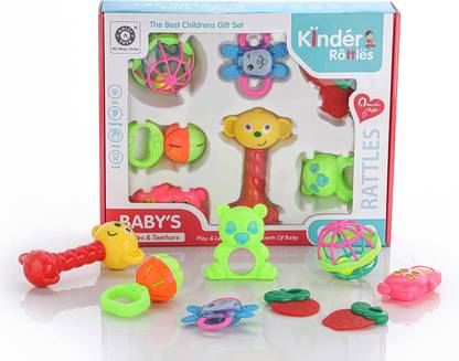Aditi Toys Premium Kinder Rattle, Safe & Non-Toxic Rattles For New Born Babies Rattle