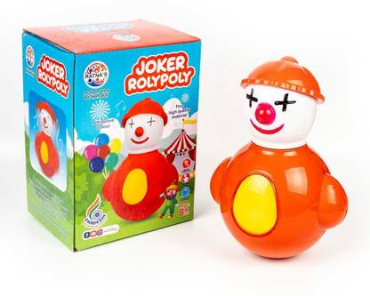Sani International Toy Mall Joker Roly Poly Shake Wobbling Bell Sounds Rattling Toy for Infants Rattle