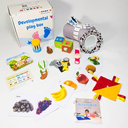 B4BRAIN Complete Playbox(4-6 months) Babies For Brain Development Rattle