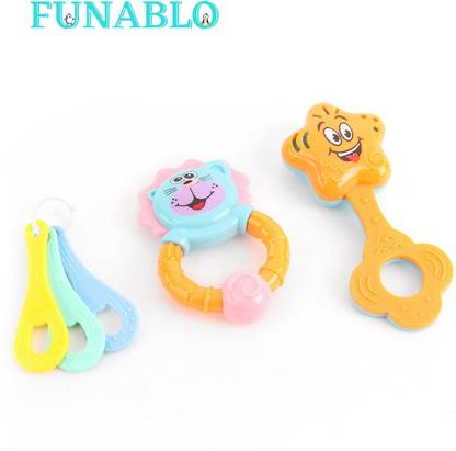 FUNABLO Rattle Set for Toddlers.Perfect Rattle Sets for Little Hands Rattle Rattle