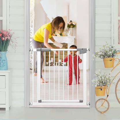 StarAndDaisy Barricade Baby Security Gate with Linkage lock, two way door ( 83-90 )cms Safety Gate