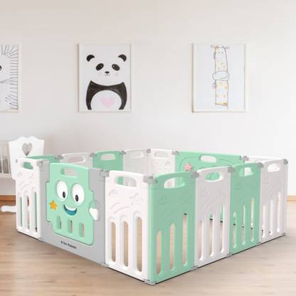 R for Rabbit Joyland Playard for Baby, Playpen for Kids, Baby Gate Fence with Safety Lock Safety Gate
