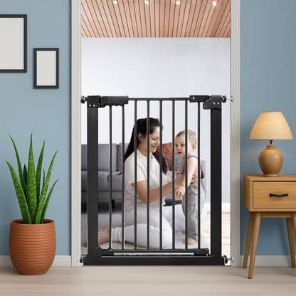 Evafly No Dril Requried, 76-83 cm, Adjustable, 2 Way Auto Close, Barrier Fence Safety Gate