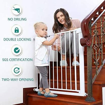 baybee Durable Baby Fence Barrier Dog Gate, Auto Close Baby Safety Gate with Child Gate Safety Gate