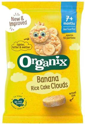 ORGANIX Organix Finger Foods - Banana Rice Cakes Clouds Baby Snacks 50 kg