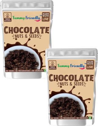 TummyFriendly Foods Chocolate Nuts and Seeds Mix - 2 Packs, 100 g Each Baby Snacks 200 g
