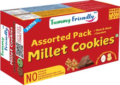 TummyFriendly Foods CookiesChocoOatsChoco-2x75 Baby Snacks 135 g