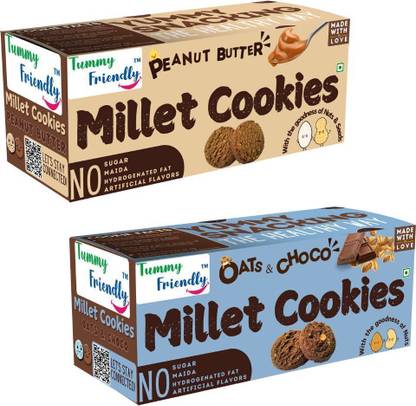 TummyFriendly Foods CookiesOatsChocoPeanut-2x75 Baby Snacks 150 g