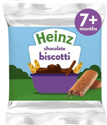 HEINZ Chocolate Biscotti, UK-Made Baby Snacks Baby Snacks 60 g