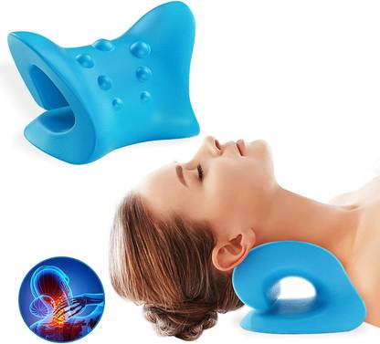 JIG'sMART Neck Support Traction Device For Women Cervical Stretcher Pain Relaxer Pillow Back and Spine Protector