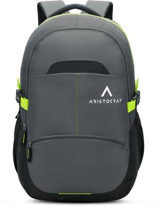 ARISTOCRAT Charge Laptop Backpack, 32L With Multiple Utility Pockets & Rain Cover - Grey 32 L Laptop Backpack