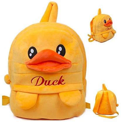 EMA Kids Duck Cartoon Soft Plush 10L School Backpacks Boys Girls (2-5 Years) School Bag