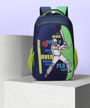 NASHER MILES Cricket Fever Backpack|3 compartment/Casual/Rain Cover/College/School|Green, 45L 45 L Backpack
