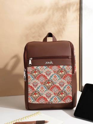 ZOUK Mughal Art Multicolor Amalia Daypack 10.6 L Laptop Backpack