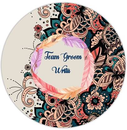 SY Gifts Bride and Groom Badge