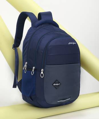 hi guys Noble Blue Casual bagpack/School Bag/Laptop Backpack/Office/Collage with Rain Cover (Blue) Waterproof Backpack