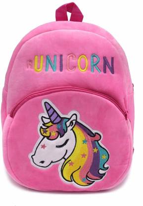 Frantic Hot Pink Unicorn Backpack Bags for 2 to 5 Years Kids for School/Nursery/Picnic/Carry/Travelling Bag Plush Bag
