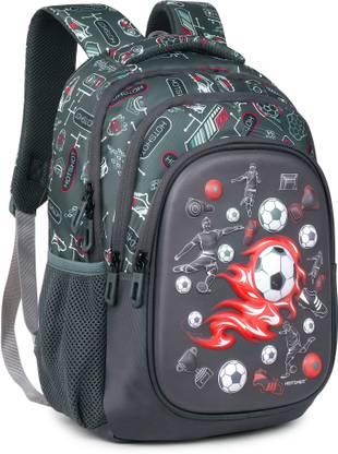 HOT SHOT HOTSHOT SOCCER_1450|3D EMBOSSED DESIGN|SCHOOL BAG|KIDS BAG|BOYS&GIRLS|16 IN School Bag
