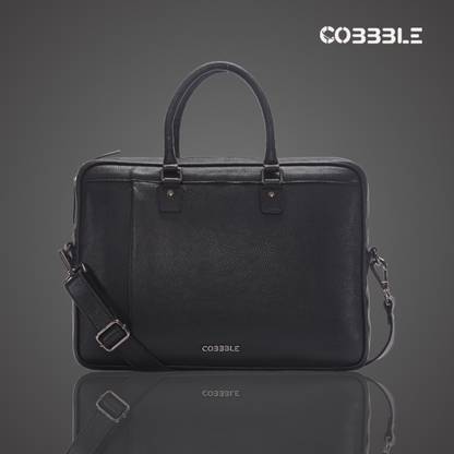Cobbble Executive Brief Leather Laptop Bag Waterproof Shoulder Bag