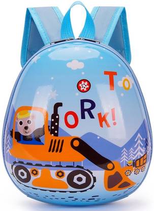 JUNIOR JOE Hard Shell Kids Polyester PreSchool Bag Book Bag Small Picnic Shoulder Bag
