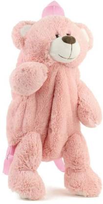 Frantic Pink Teddy Candy Kids Velvet Soft Animal Cartoon Plush School Bag Plush Bag