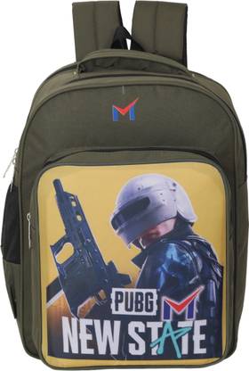 M New PUBG SCHOOL Bag big size (4 th std & 8th std) Waterproof School Bag
