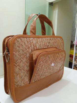 SNIFF AND HERBS Handmade Bamboo Bag | Crossbody Messenger College, Office Bags For Men, Women | Laptop Sleeve/Cover