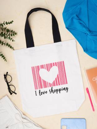 Doodle Barcode Tote Bag Shoulder Bag