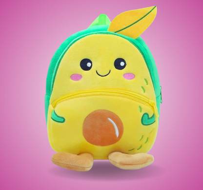 Zexsazone Soft plush fabric kids school backpack Mango Bag for age 2-7 Years Childs Backpack