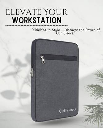 crafty knots Portable 11.6 Inch Tablet Sleeve – Sleek Fabric Finish & Scratch Resistant Waterproof Laptop Sleeve/Cover