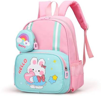 SYGA Little Bunny Design with Coin Purse for Preschool and Kindergarten Students, Waterproof School Bag