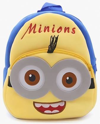 BlingNBeats MINIONS Premium Quality Soft Children, Kids, Baby, Velvet Traveling & School Backpack NEW School Bag School Bag