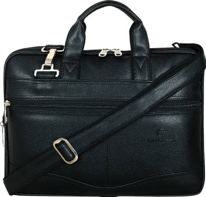 Care & Carry Leatherette Expandable Promotional Laptop Messenger Executive office bag Messenger Bag
