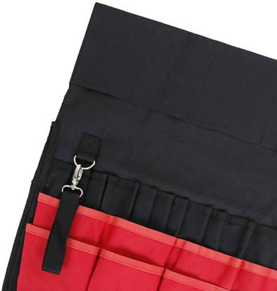 Lyla 5 Gallon Bucket Organizer Tote Bag Garden Tool Holder 42 Pockets Red Black Backpack