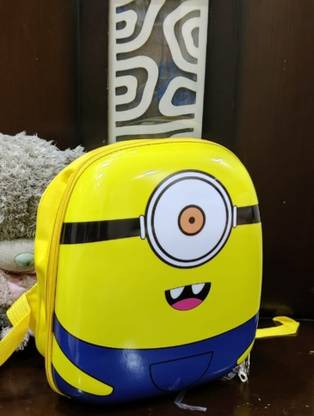 Agastya Minion Hard Shell School Bag Backpacks for Kids & Toddlers(upto 7 Yrs) Waterproof School Bag