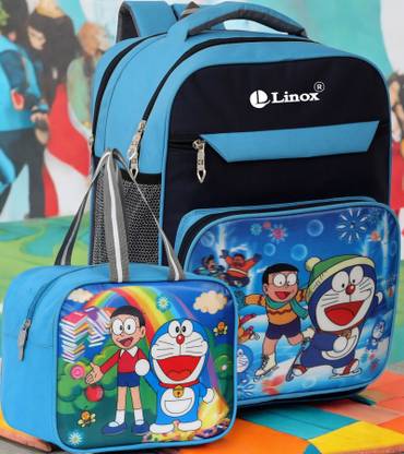LINOX SPIDERMAN Backpack NURSERY/LKG/UKG/1st for boys & girls With Lunch bag free Waterproof School Bag