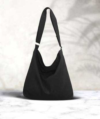 Lify Canvas Hobo Bag-Black Sling Bag