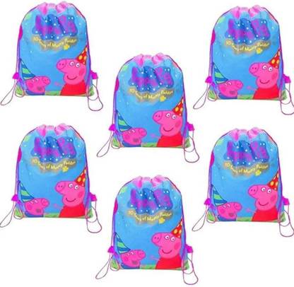 NEUF MART Peppapig String Bag Set of 6 Sling Bag