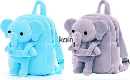 KAIN Elephant duck combo kids plush velvet preschool (3-5 years) Backpack